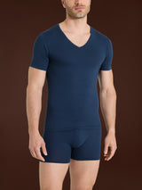 Hi-Tech - Maglietta in jersey di cotone elasticizzato Blu Uomo - Ragno