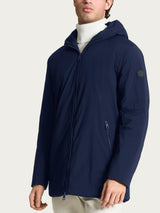 Piumerino Parka in lana con cappuccio Blu Uomo - Ragno