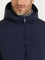 Piumerino Parka in lana con cappuccio Blu Uomo - Ragno
