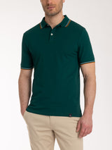 Polo in Eco Cotton Piquet Stretch Verdi Uomo - Ragno