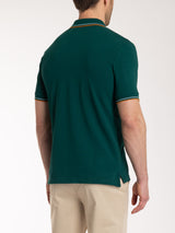 Polo in Eco Cotton Piquet Stretch Verdi Uomo - Ragno