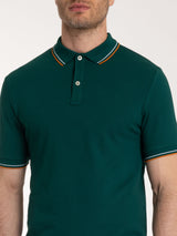 Polo in Eco Cotton Piquet Stretch Verdi Uomo - Ragno