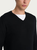 Pull scollo a V Four Seasons Neri Uomo - Ragno