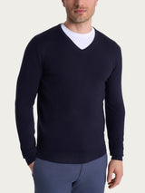 Pull scollo a V Four Seasons Blu Uomo - Ragno