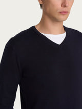 Pull scollo a V Four Seasons Blu Uomo - Ragno