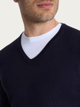 Pull scollo a V Four Seasons Blu Uomo - Ragno