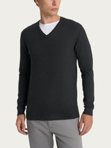 Pull scollo a V Four Seasons Neri Uomo - Ragno