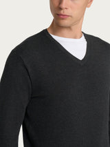 Pull scollo a V Four Seasons Neri Uomo - Ragno