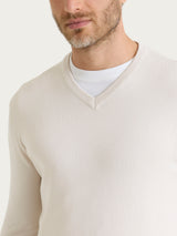 Pull scollo a V Four Seasons Bianchi Uomo - Ragno