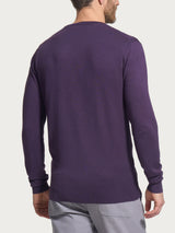 Pull scollo a V Four Seasons Viola Uomo - Ragno