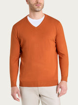 Pull scollo a V Four Seasons Arancioni Uomo - Ragno