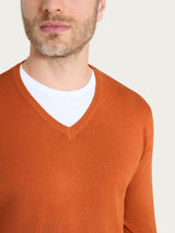 Pull scollo a V Four Seasons Arancioni Uomo - Ragno