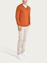 Pull scollo a V Four Seasons Arancioni Uomo - Ragno