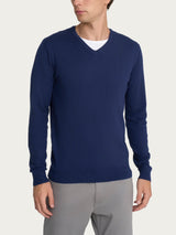 Pull scollo a V Four Seasons Blu Uomo - Ragno