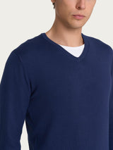 Pull scollo a V Four Seasons Blu Uomo - Ragno