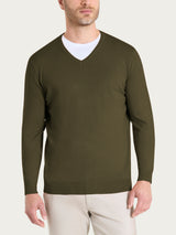 Pull scollo a V Four Seasons Verdi Uomo - Ragno