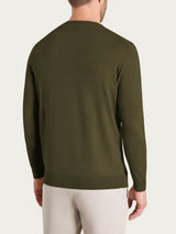 Pull scollo a V Four Seasons Verdi Uomo - Ragno