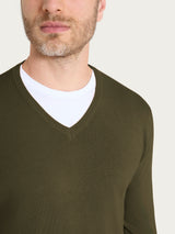 Pull scollo a V Four Seasons Verdi Uomo - Ragno
