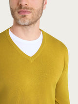 Pull scollo a V Four Seasons Gialli Uomo - Ragno
