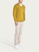 Pull scollo a V Four Seasons Gialli Uomo - Ragno