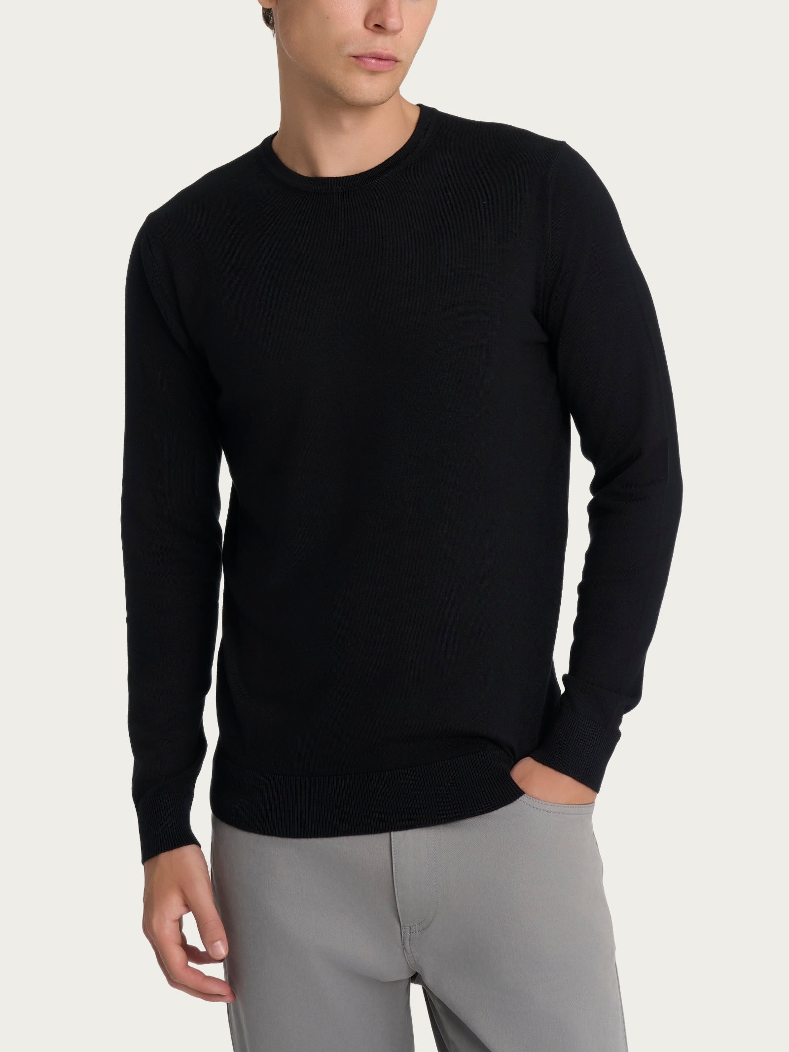 Pull girocollo Four Seasons Neri Uomo - Ragno