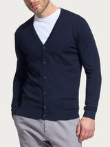 Cardigan Four Seasons Blu Uomo - Ragno