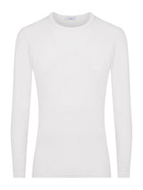 Thermo Cotton - Maglietta girocollo a manica lunga in caldo cotone Bianchi Uomo - Ragno