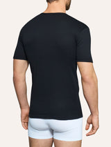 Thermo Cotton - Maglietta girocollo a manica corta in caldo cotone Neri Uomo - Ragno