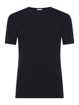 Thermo Cotton - Maglietta girocollo a manica corta in caldo cotone Neri Uomo - Ragno