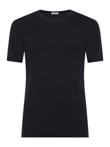 Thermo Cotton - Maglietta girocollo a manica corta in caldo cotone Neri Uomo - Ragno