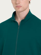 Tuta aperta in Cotton Piquet Stretch Verdi Uomo - Ragno