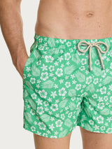 Costume Boxer da mare in fantasia Verdi Uomo - Ragno