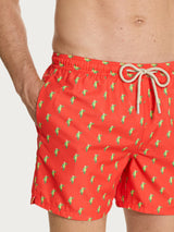 Costume Boxer da mare in fantasia Arancioni Uomo - Ragno