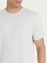 T-shirt girocollo in jersey di cotone Bianchi Uomo - Ragno