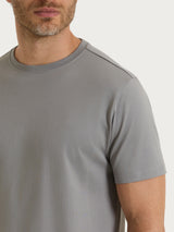 T-shirt girocollo in jersey di cotone Neri Uomo - Ragno