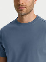 T-shirt girocollo in jersey di cotone Neri Uomo - Ragno