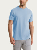 T-shirt girocollo in jersey di cotone Azzurri Uomo - Ragno