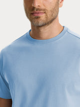 T-shirt girocollo in jersey di cotone Azzurri Uomo - Ragno