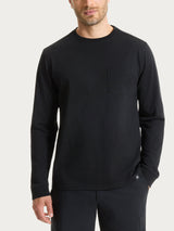 Maglietta a manica lunga in Heavy Duty Jersey Neri Uomo - Ragno