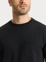 Maglietta a manica lunga in Heavy Duty Jersey Neri Uomo - Ragno
