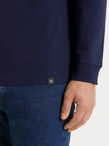 Maglietta a manica lunga in Heavy Duty Jersey Blu Uomo - Ragno