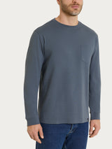 Maglietta a manica lunga in Heavy Duty Jersey Neri Uomo - Ragno