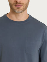 Maglietta a manica lunga in Heavy Duty Jersey Neri Uomo - Ragno