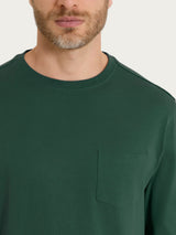 Maglietta a manica lunga in Heavy Duty Jersey Verdi Uomo - Ragno