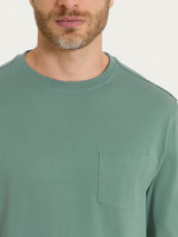 Maglietta a manica lunga in Heavy Duty Jersey Verdi Uomo - Ragno