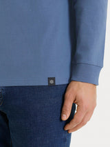 Maglietta a manica lunga in Heavy Duty Jersey Blu Uomo - Ragno