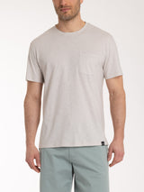 T-shirt girocollo con taschino in jersey di cotone Bianchi Uomo - Ragno