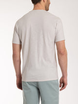 T-shirt girocollo con taschino in jersey di cotone Bianchi Uomo - Ragno
