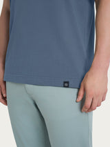 T-shirt girocollo con taschino in jersey di cotone Neri Uomo - Ragno