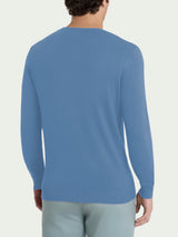 Pull girocollo in Summertime Blu Uomo - Ragno